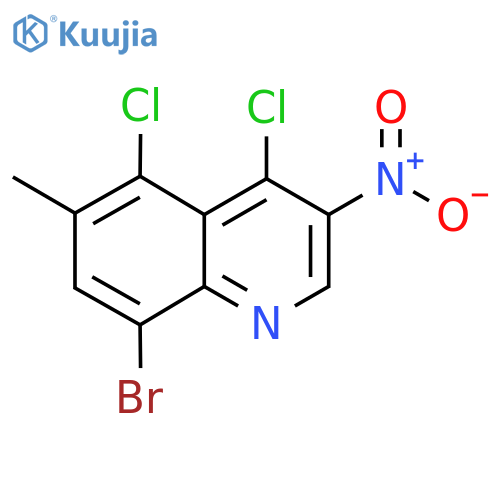 8-Bromo-4,5-dichloro-6-methyl-3-nitroquinoline structure