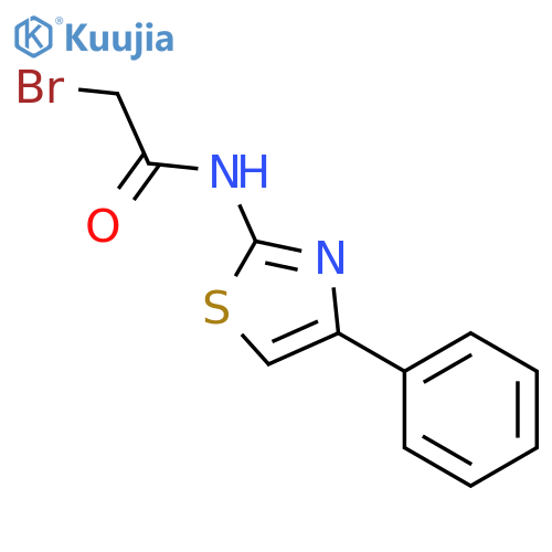 2-bromo-n-(4-phenyl-1,3-thiazol-2-yl)acetamide structure