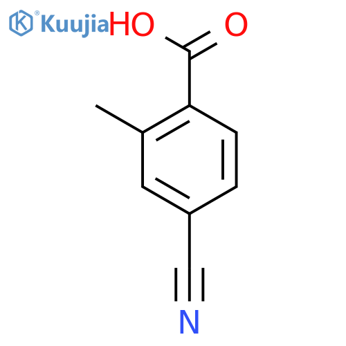 4-Cyano-2-methylbenzoic acid structure