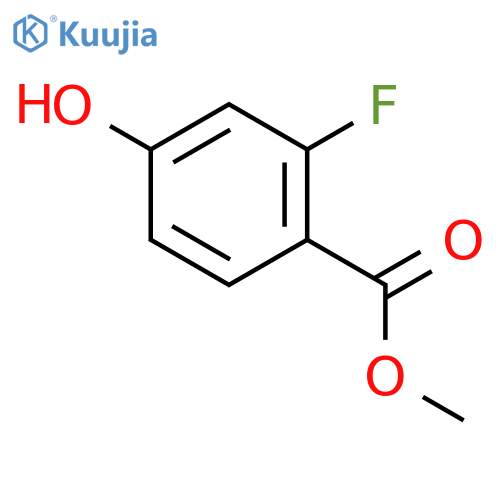 Methyl 2-fluoro-4-hydroxybenzoate structure