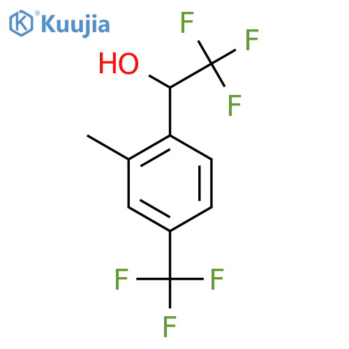 2,2,2-trifluoro-1-2-methyl-4-(trifluoromethyl)phenylethan-1-ol structure