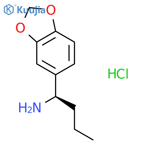 (R)-[3',4'-(Methylenedioxy)phenyl]-1-butylamine hydrochloride structure
