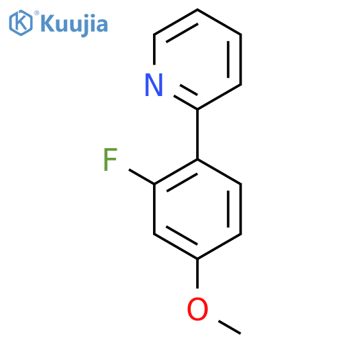 2-(2-fluoro-4-methoxyphenyl)pyridine structure