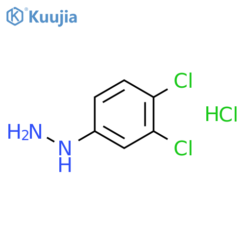 3,4-Dichlorophenylhydrazine hydrochloride structure
