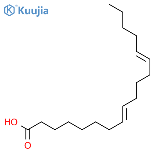 8,13-Octadecadienoic acid, (8E,13Z)- structure