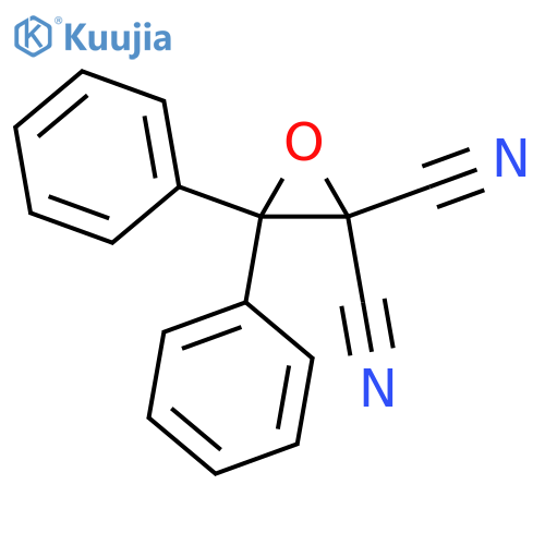2,2-Oxiranedicarbonitrile, 3,3-diphenyl- structure