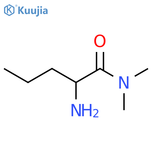 2-amino-N,N-dimethylPentanamide structure