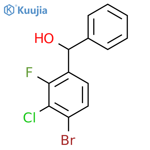 (4-Bromo-3-chloro-2-fluorophenyl)(phenyl)methanol structure