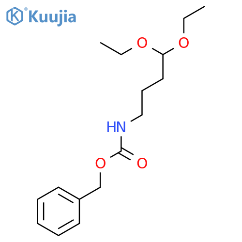 Carbamic acid, (4,4-diethoxybutyl)-, phenylmethyl ester structure