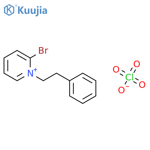 Pyridinium, 2-bromo-1-(2-phenylethyl)-, perchlorate structure