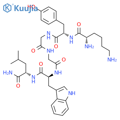 L-Leucinamide, L-lysyl-L-tyrosylglycylglycyl-L-tryptophyl- structure