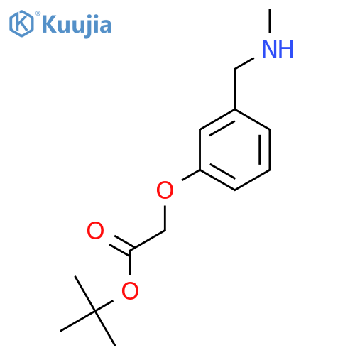 Tert-butyl 2-[3-(methylaminomethyl)phenoxy]acetate structure