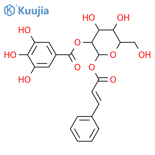 1-O-Cinnamoylglucose; β-D-Pyranose-(E)-form, 2-O-(3,4,5-Trihydroxybenzoyl) structure