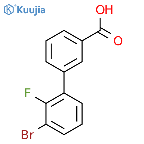 3-(3-bromo-2-fluorophenyl)benzoic acid structure