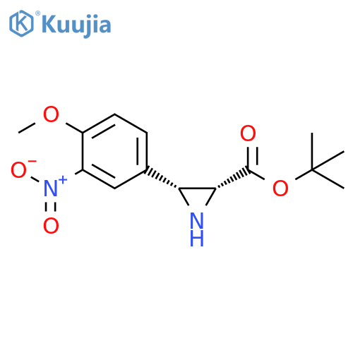 cis-tert-Butyl 3-(4-methoxy-3-nitrophenyl)-aziridine-2-carboxylate structure