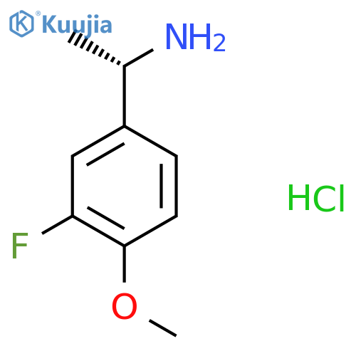(S)-1-(3-Fluoro-4-methoxyphenyl)ethanamine hydrochloride structure