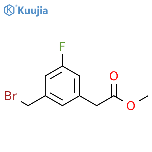 Methyl 3-bromomethyl-5-fluorophenylacetate structure