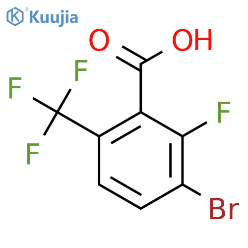 3-Bromo-2-fluoro-6-(trifluoromethyl)benzoic acid structure