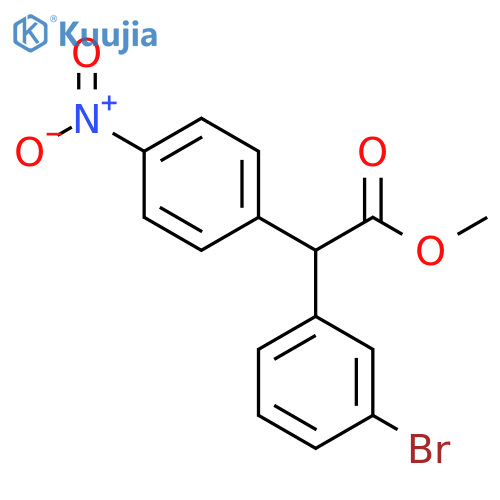 Methyl 2-(4-nitrophenyl)-2-(3-bromophenyl)acetate structure
