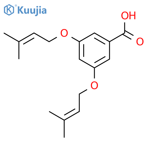 Benzoic acid, 3,5-bis[(3-methyl-2-butenyl)oxy]- structure
