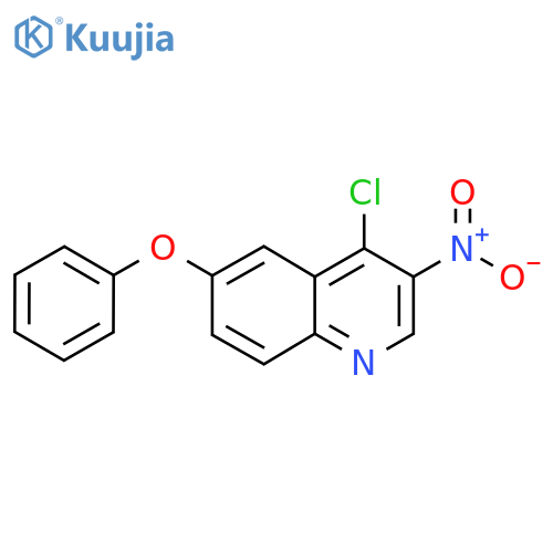 4-Chloro-3-nitro-6-phenoxyquinoline structure