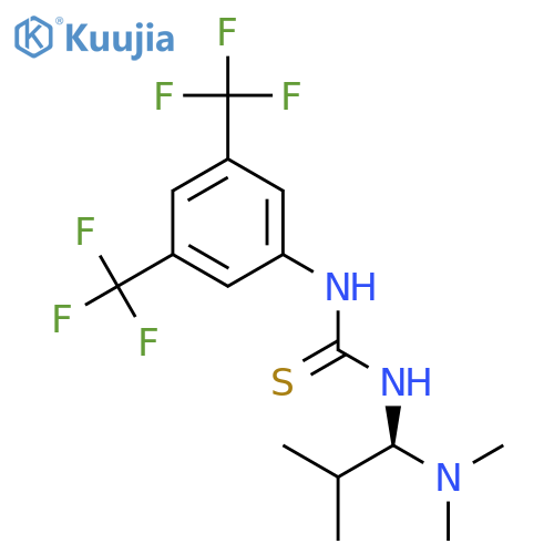 (S)-1-(3,5-Bis(trifluoromethyl)phenyl)-3-(1-(dimethylamino)-2-methylpropyl)thiourea structure