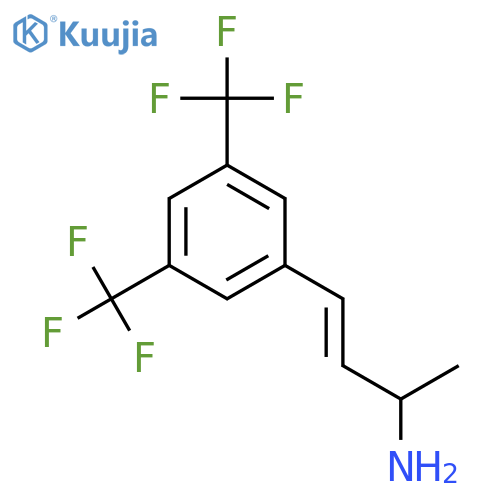 4-3,5-bis(trifluoromethyl)phenylbut-3-en-2-amine structure