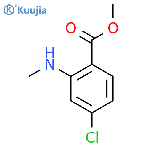 methyl 4-chloro-2-(methylamino)benzoate structure