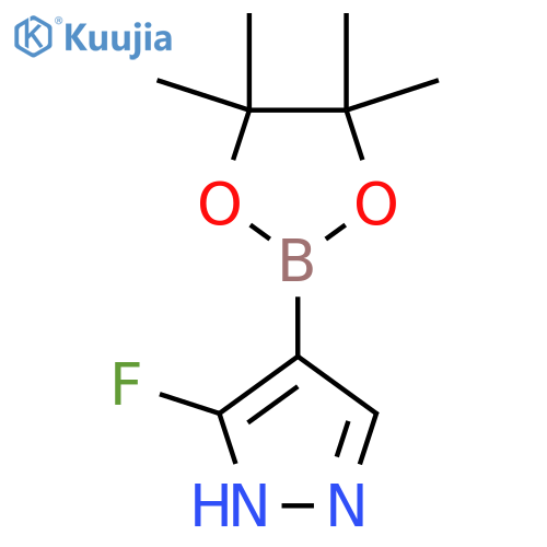 3-Fluoro-4-(4,4,5,5-tetramethyl-1,3,2-dioxaborolan-2-yl)-1H-pyrazole structure