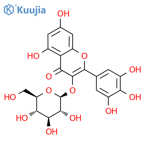 Myricetin 3-β-Glucoside structure