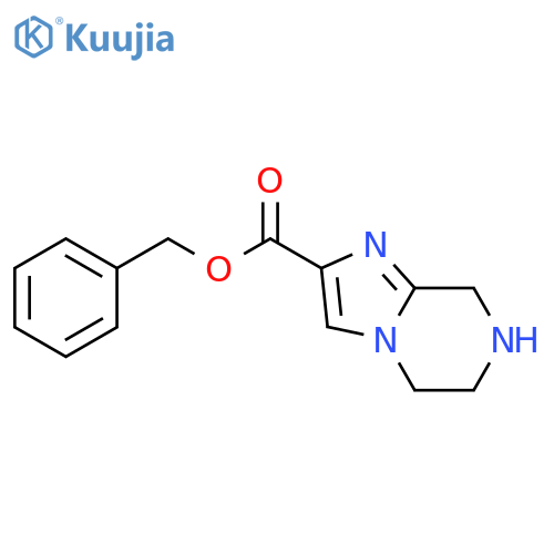 benzyl 5H,6H,7H,8H-imidazo[1,2-a]pyrazine-2-carboxylate structure