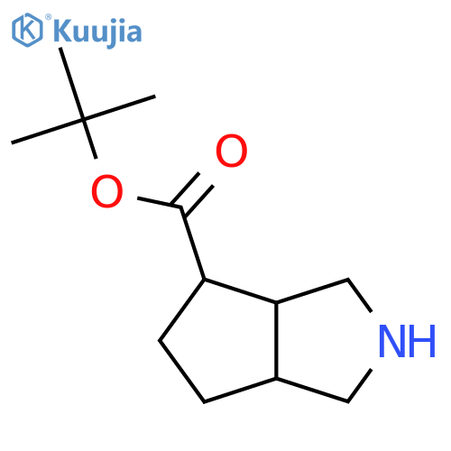 Tert-butyl octahydrocyclopenta[c]pyrrole-4-carboxylate structure