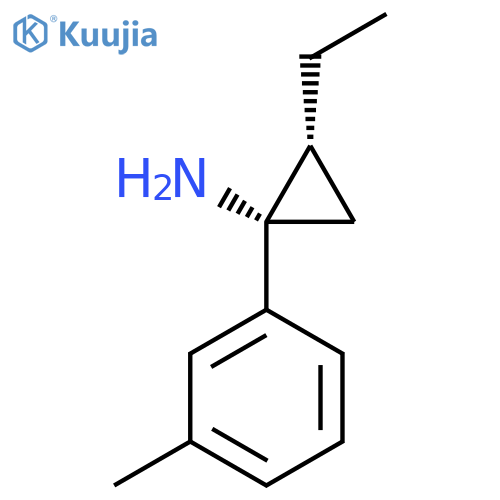 (1S,2R)-2-Ethyl-1-(3-methylphenyl)cyclopropan-1-amine structure