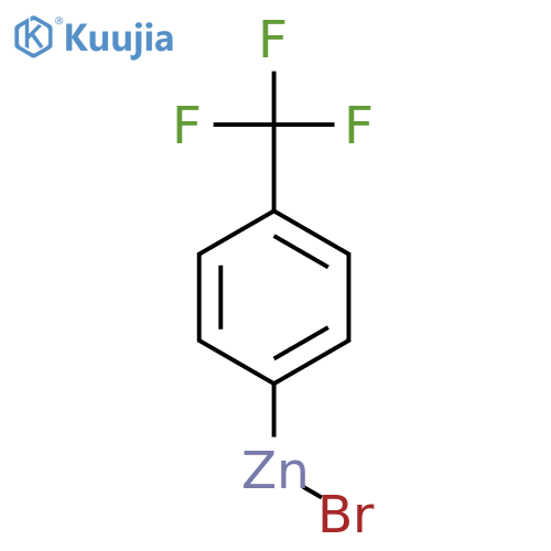 (4-(Trifluoromethyl)phenyl)zinc bromide, 0.50 M in THF structure