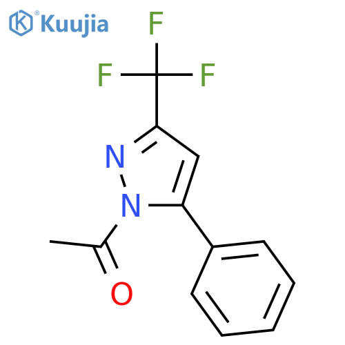 1-Acetyl-5-phenyl-3-(trifluoromethyl)-1H-pyrazole structure