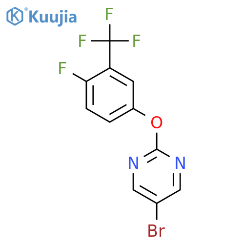 5-bromo-2-4-fluoro-3-(trifluoromethyl)phenoxypyrimidine structure