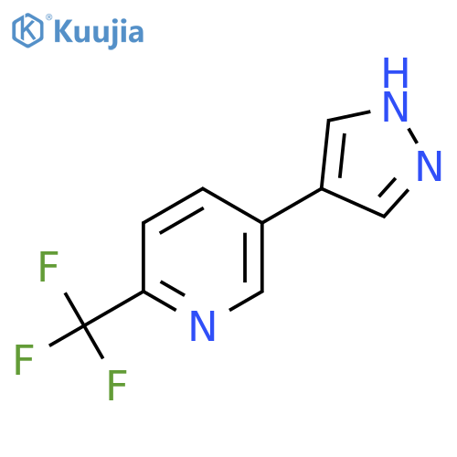 5-(1H-pyrazol-4-yl)-2-(trifluoromethyl)pyridine structure