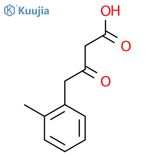 3-Oxo-4-(2-methylphenyl)butanoic acid structure