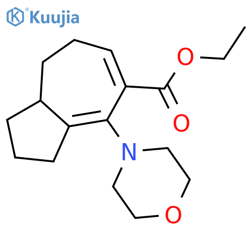 5-Azulenecarboxylic acid, 1,2,3,7,8,8a-hexahydro-4-(4-morpholinyl)-,ethyl ester structure