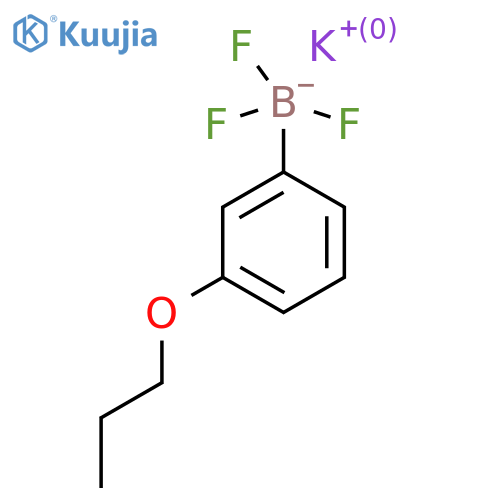 Potassium trifluoro(3-propoxyphenyl)borate structure