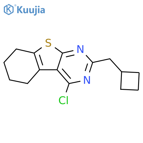 3-chloro-5-(cyclobutylmethyl)-8-thia-4,6-diazatricyclo7.4.0.0,2,7trideca-1(9),2,4,6-tetraene structure