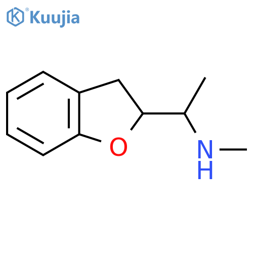 1-(2,3-dihydro-1-benzofuran-2-yl)ethyl(methyl)amine structure