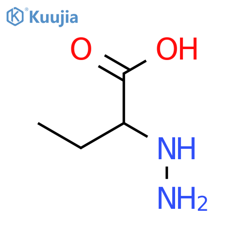 2-hydrazinylbutanoic acid structure