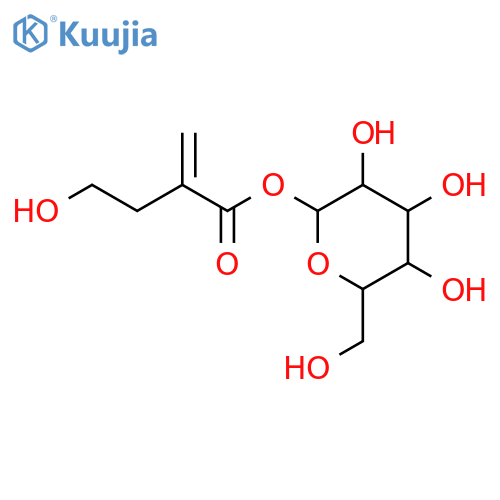 b-D-Glucopyranose,1-(4-hydroxy-2-methylenebutanoate) structure