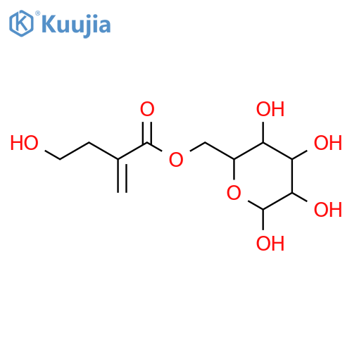 b-D-Glucopyranose,6-(4-hydroxy-2-methylenebutanoate) structure
