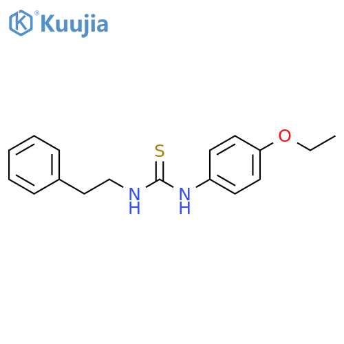 3-(4-ethoxyphenyl)-1-(2-phenylethyl)thiourea structure