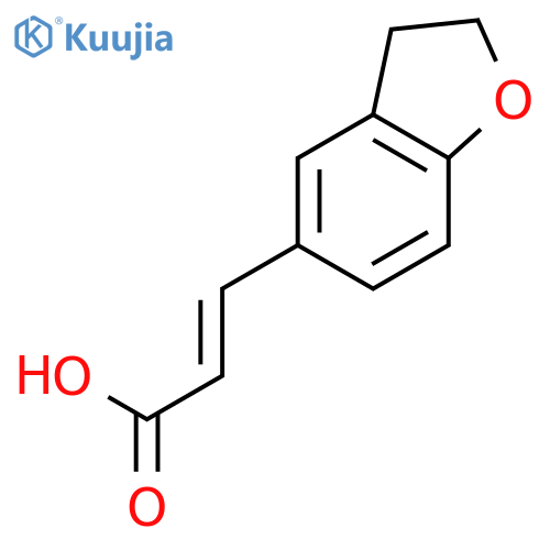 3-(2,3-Dihydro-1-benzofuran-5-yl)acrylic Acid structure