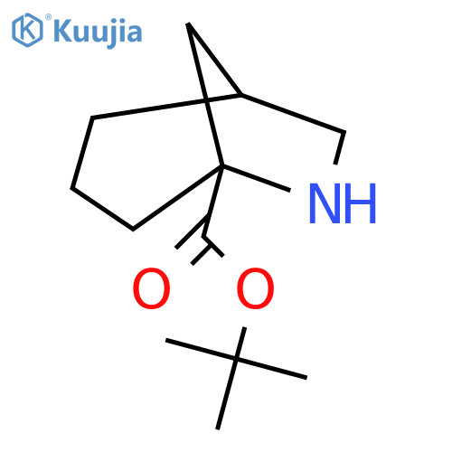 tert-butyl 6-azabicyclo3.2.1octane-5-carboxylate structure