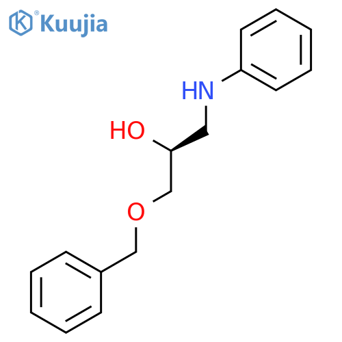 2-Propanol, 1-(phenylamino)-3-(phenylmethoxy)-, (S)- structure