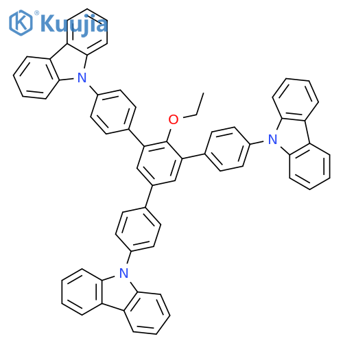 9H-Carbazole, 9,9'-[5'-[4-(9H-carbazol-9-yl)phenyl]-2'-ethoxy[1,1':3',1''-terphenyl]-4,4''-diyl]bis- structure